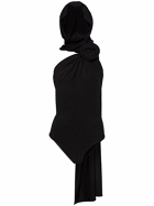 MAGDA BUTRYM - Draped Jersey Bodysuit W/hood