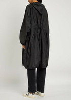 High Overjoyed Shell Raincoat Black