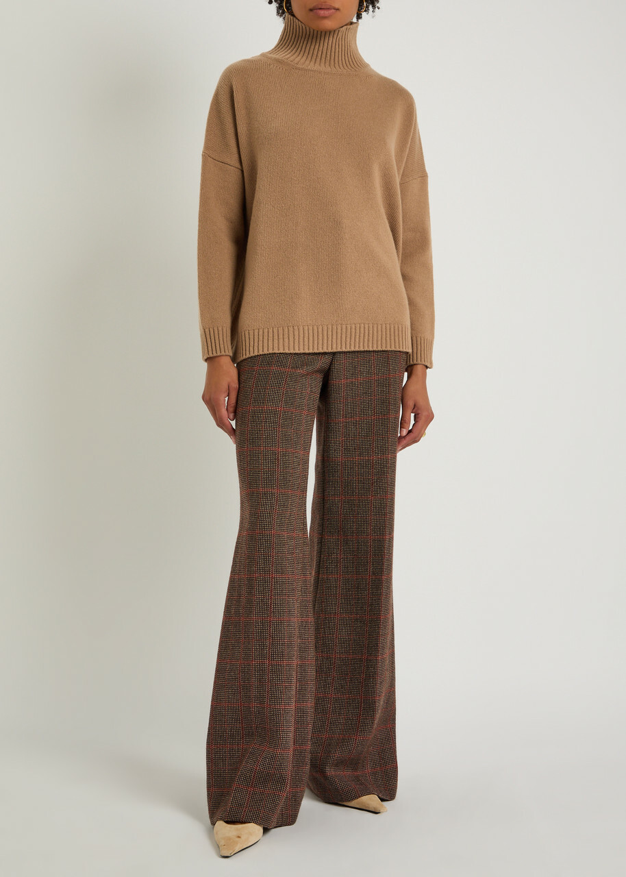 Weekend Max Mara Borgia Turtle-neck Wool Jumper Camel