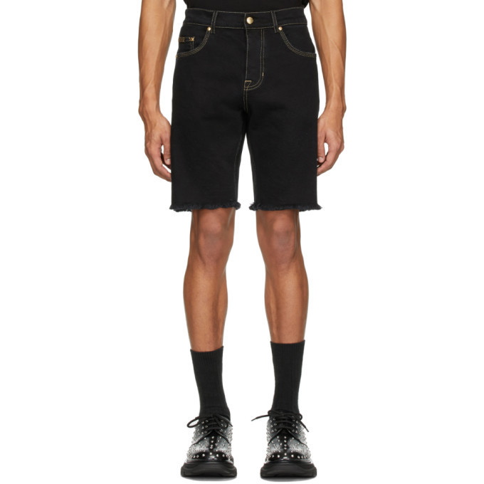 Photo: Versace Jeans Couture Black Denim Icon Shorts