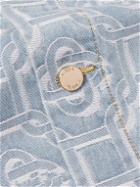 Casablanca - Embroidered Denim Jacket - Blue
