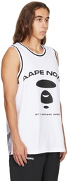 AAPE by A Bathing Ape White Paneled Tank Top