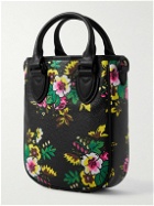 KENZO - Mini Logo-Appliquéd Floral-Print Faux Leather Tote Bag