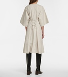 Deveaux New York - Cotton-blend midi dress