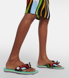 Pucci - Printed fabric thong sandals