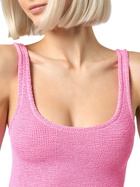 MC2 Saint Barth Woman Tank Pink Crinkle Dress