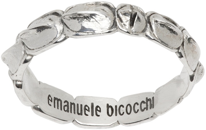 Photo: Emanuele Bicocchi SSENSE Exclusive Silver Croc Ring
