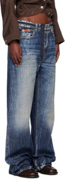 Martine Rose Blue Casual Jeans