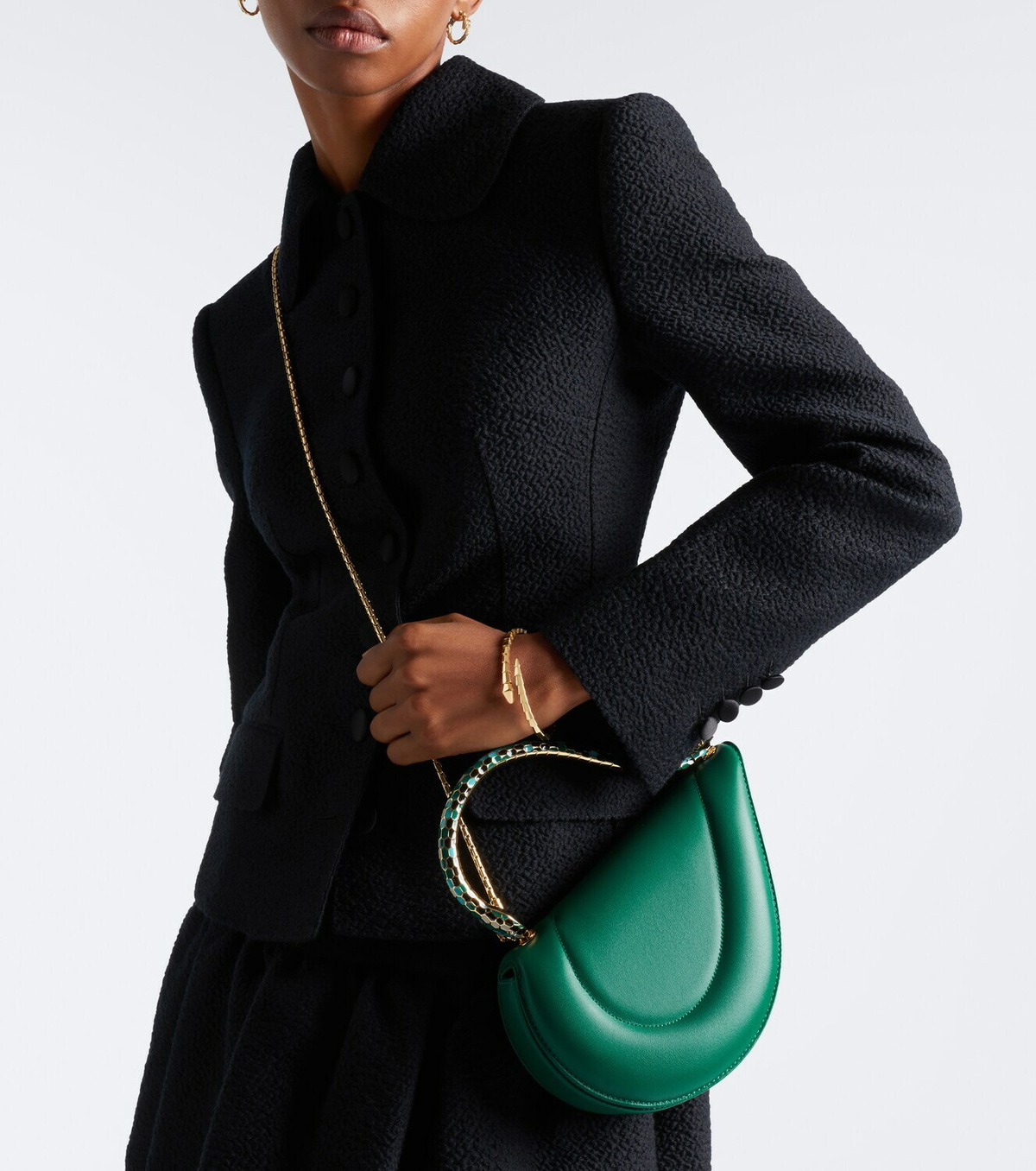 Bvlgari Serpenti Cuore 1968 leather top-handle bag