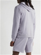 Onia - Garment-Dyed Cotton-Jersey Hoodie - Purple