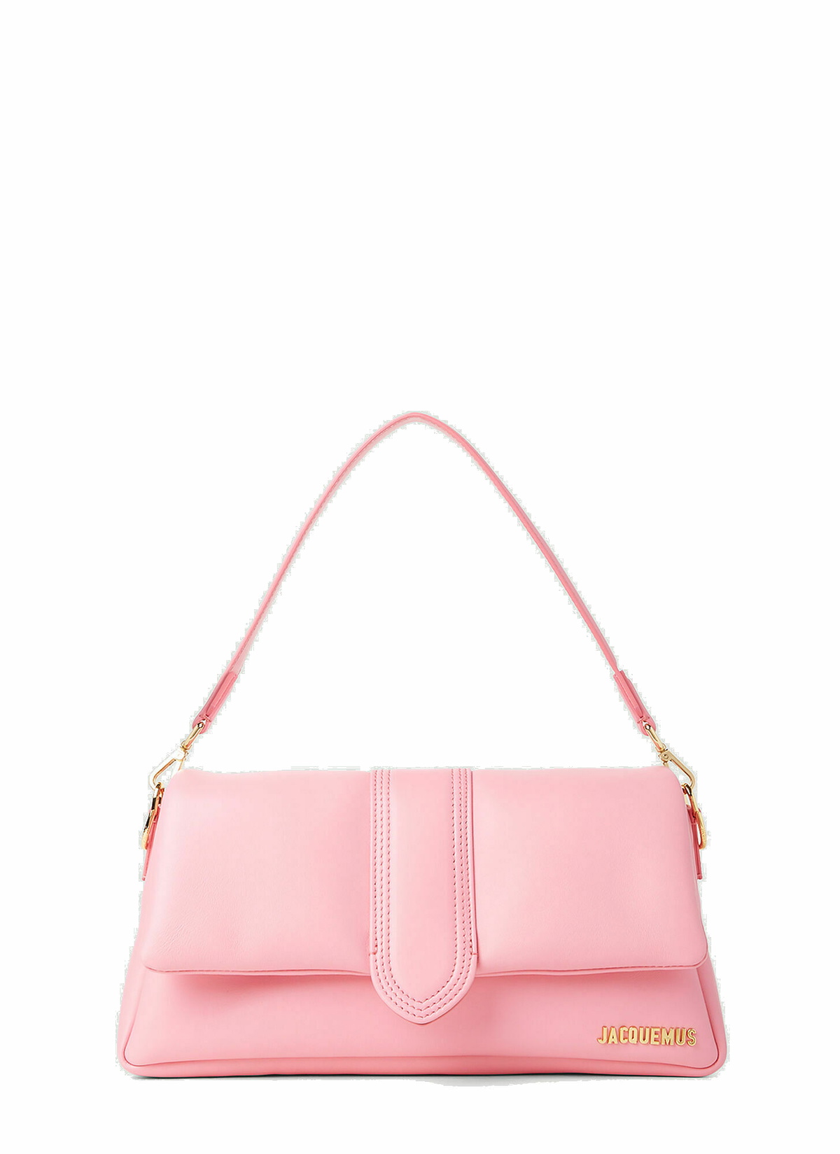 JACQUEMUS Le Bambimou パフドフラップバッグ ピンク JACQUEMUS Le Petit Bambimou Bag in Neon Pink | FWRD