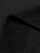 Canali - Slim-Fit Wool Half-Zip Sweater - Black