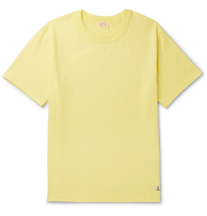 Photo: Armor Lux - Callac Slim-Fit Cotton-Jersey T-Shirt - Yellow