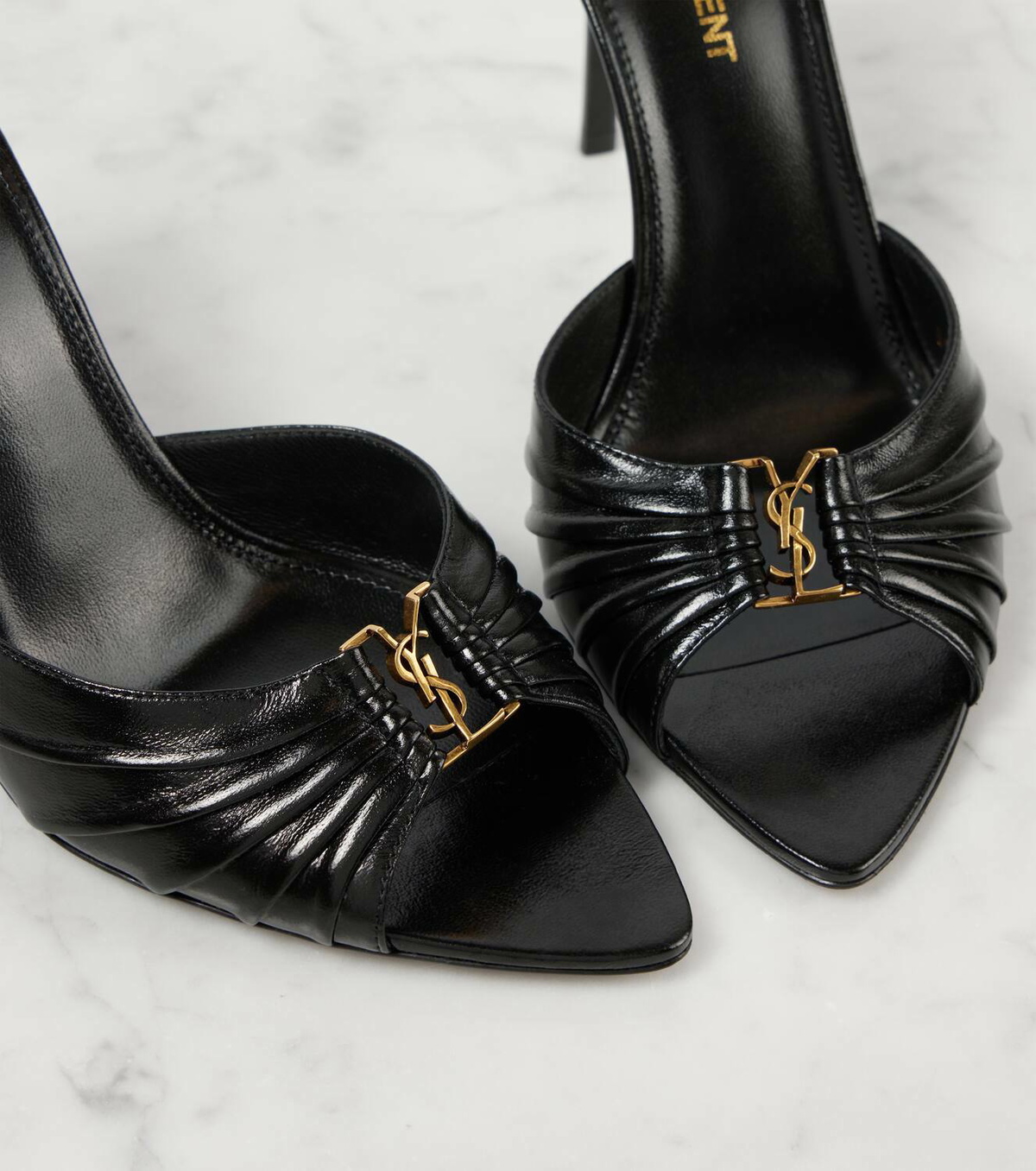 Saint Laurent Babylone 90 leather mules Saint Laurent