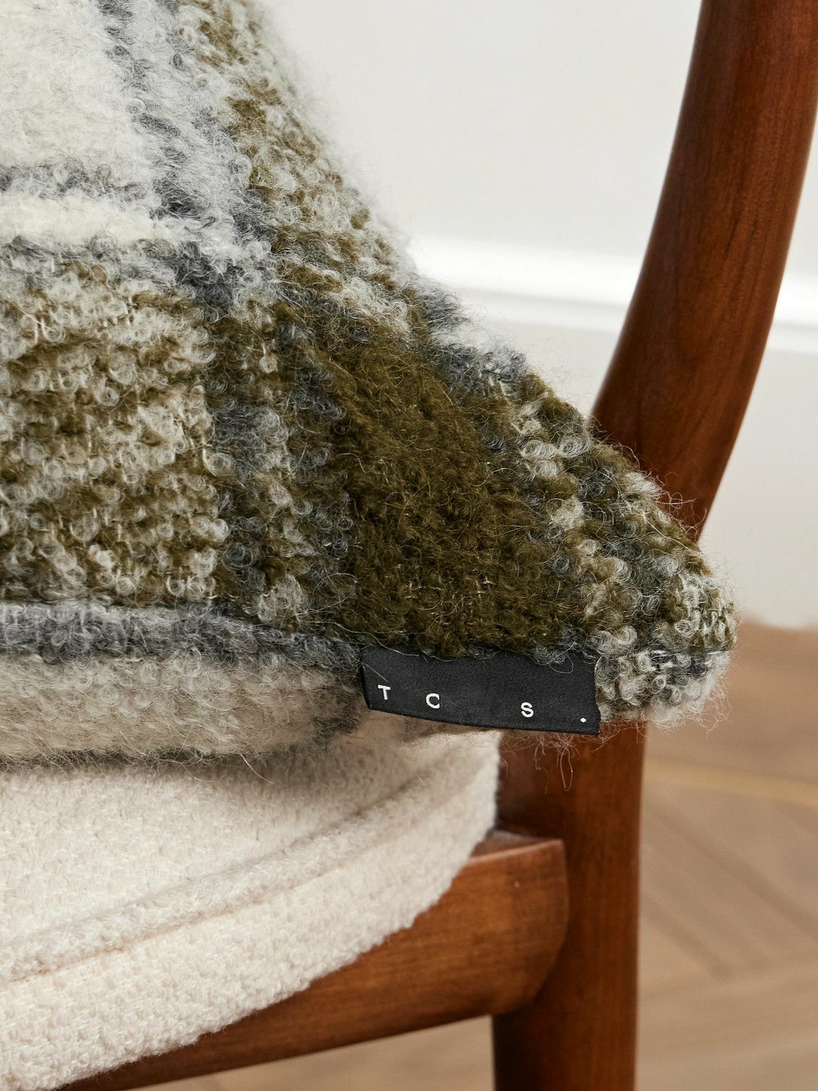 The Conran Shop - Checked Alpaca-Blend Bouclé Cushion