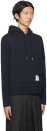 Thom Browne Navy Loopback 4-Bar Hoodie