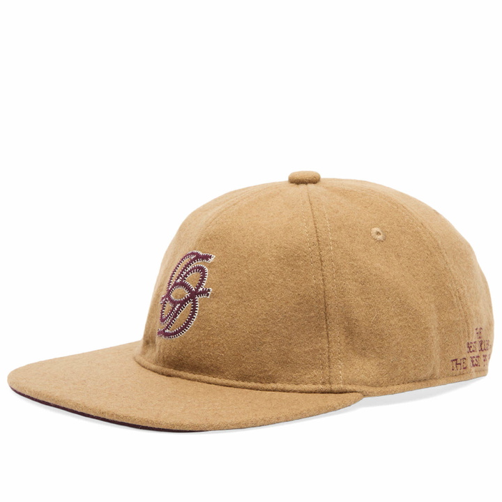Photo: Drôle de Monsieur Men's Drole De Monsieur Monogram Cap in Beige 