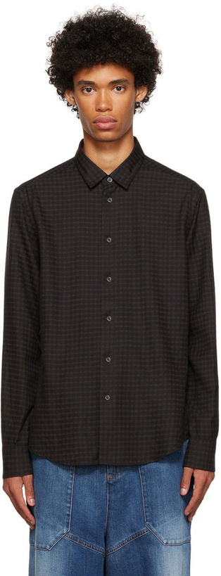 Photo: Barena Black & Brown Camicia Coppi Dameto Shirt