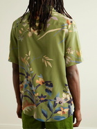 Etro - Floral-Print Silk Shirt - Green