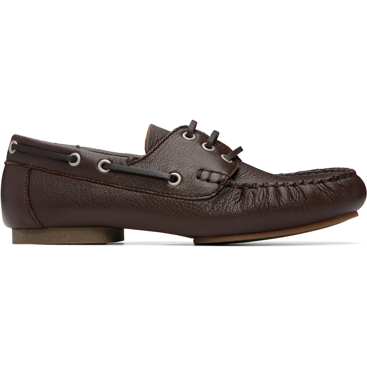 A.P.C. Brown Camille Boat Shoes