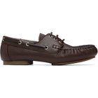 A.P.C. Brown Camille Boat Shoes
