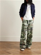 Acne Studios - Camouflage-Print Organic Cotton-Jersey Wide-Leg Trousers - Green