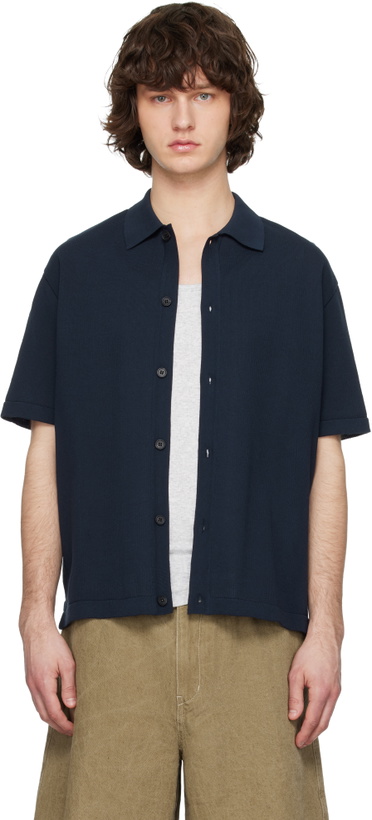 Photo: Solid Homme Navy Cotton Polo