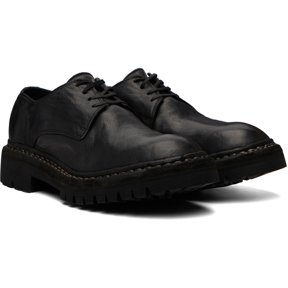 Guidi Black 792V_N Derbys
