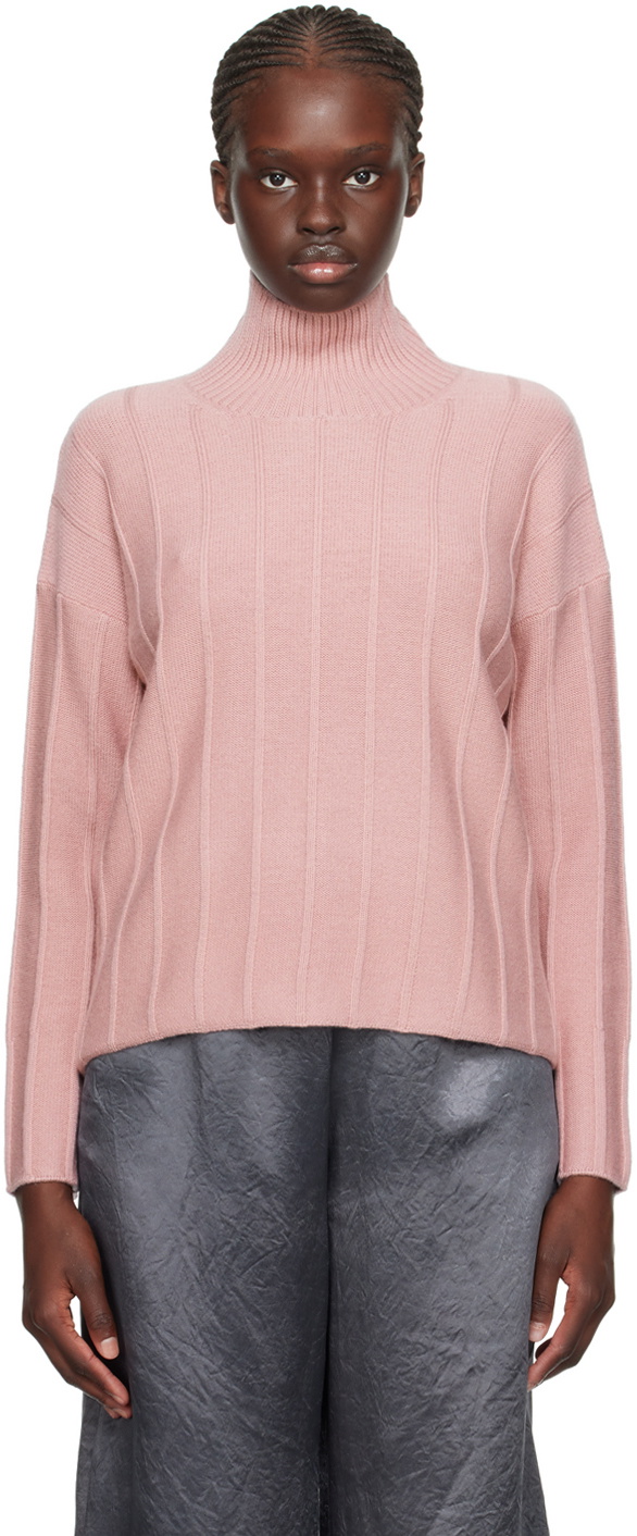 Max Mara Leisure Pink Beira Turtleneck