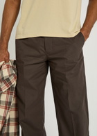 Rick Owens Dietrich Straight-leg Cotton-poplin Trousers Dark Brown
