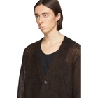 Maison Margiela Brown Mohair Gauge 5 Cardigan