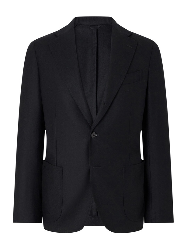 Photo: De Petrillo - Posillipo Wool and Cashmere-Blend Twill Suit Jacket - Black