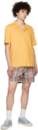 PS by Paul Smith Yellow Cotton Short Sleeve Shirt