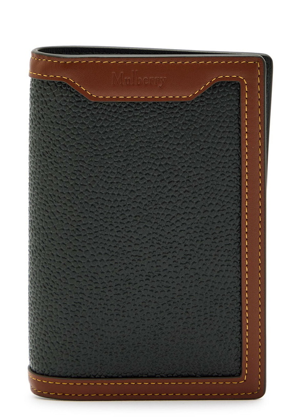 Photo: Mulberry Grained Leather Passport Holder - Black - One Size