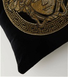 Versace Home Medusa embellished cotton cushion