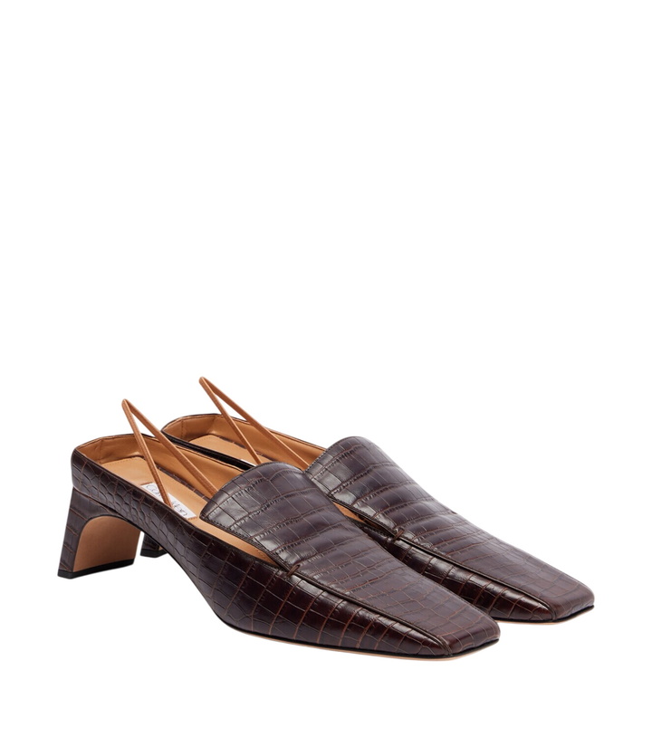 Photo: Calvin Klein Collection Tilda croc-effect leather slingback pumps