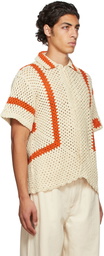 Bode Crochet Sunspot Shirt