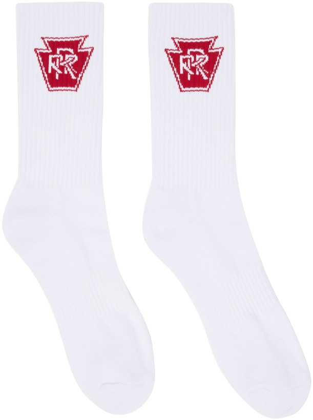 Photo: Rhude White Triple R Sport Socks