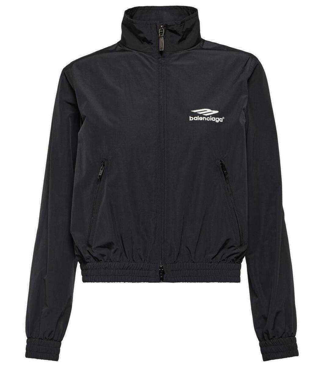 ジャケット・アウター Balenciaga 3B track jacket 3B Sports Icon layered track jacket in black - Balenciaga