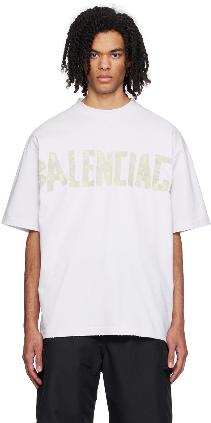 Photo: Balenciaga Off-White Tape Type T-Shirt