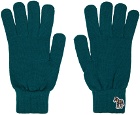 PS by Paul Smith Blue Zebra Gloves