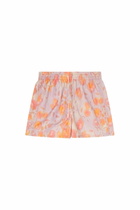 Diesel Metallic swim shorts with floral print - Swim shorts - Man -