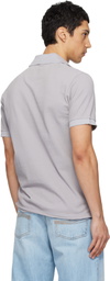 ERL Gray Logo Patch Polo