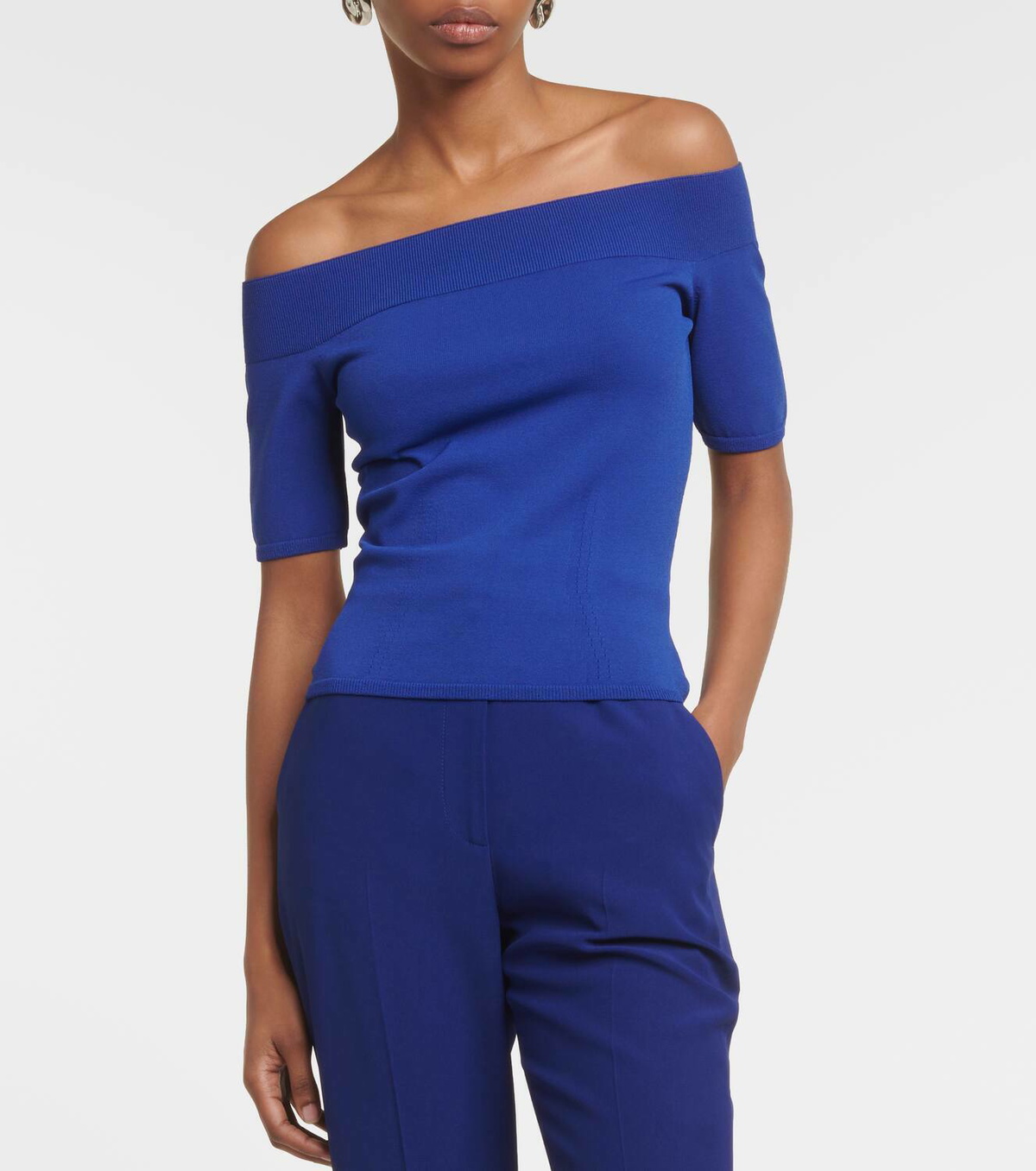ALEXANDER MCQUEEN トップス オープンショルダー Alexander McQueen Off-shoulder top Alexander McQueen
