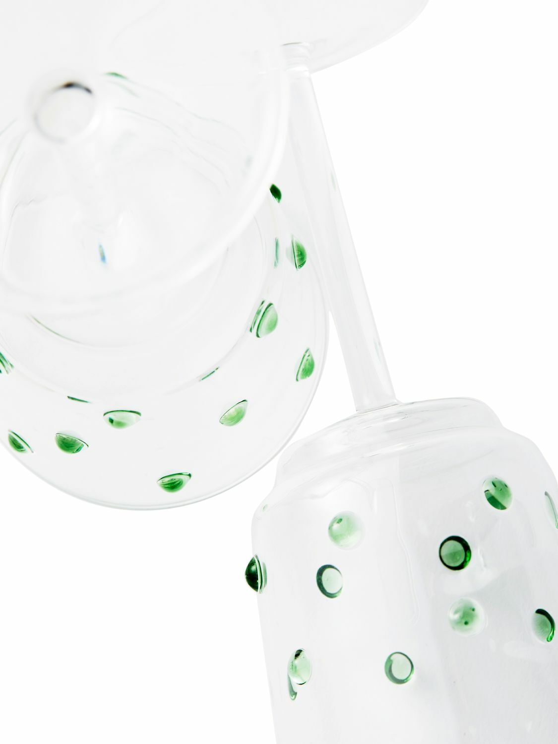 POLSPOTTEN Set Of 2 Nob Wine Glasses