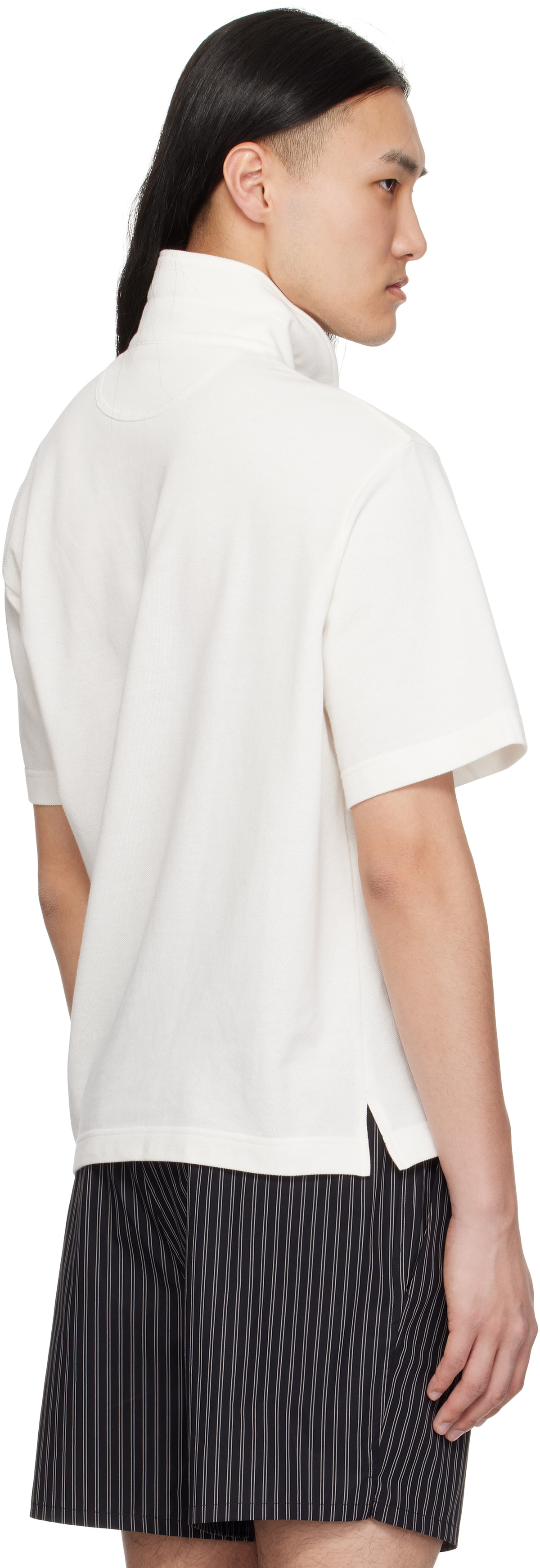 Commission White Twisted Polo