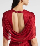 Maria Lucia Hohan Laurel caped silk gown