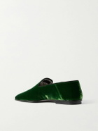 TOM FORD - Velvet Slippers - Green