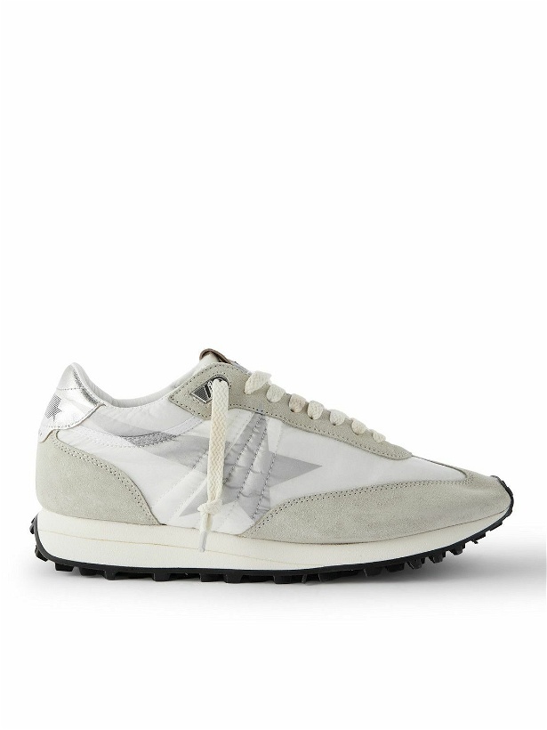 Photo: Golden Goose - Marathon Leather and Suede-Trimmed Nylon Sneakers - White