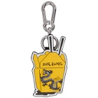 McQ Alexander McQueen Yellow and Black Takeaway Keychain